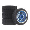 4pcs 70mm Nylon Wheel Rubber Tire For 1/10 On Road Rally RC Car TAMIAY TT02 TT01 XV02 HSP 94123 Kyosho Fw06 94123