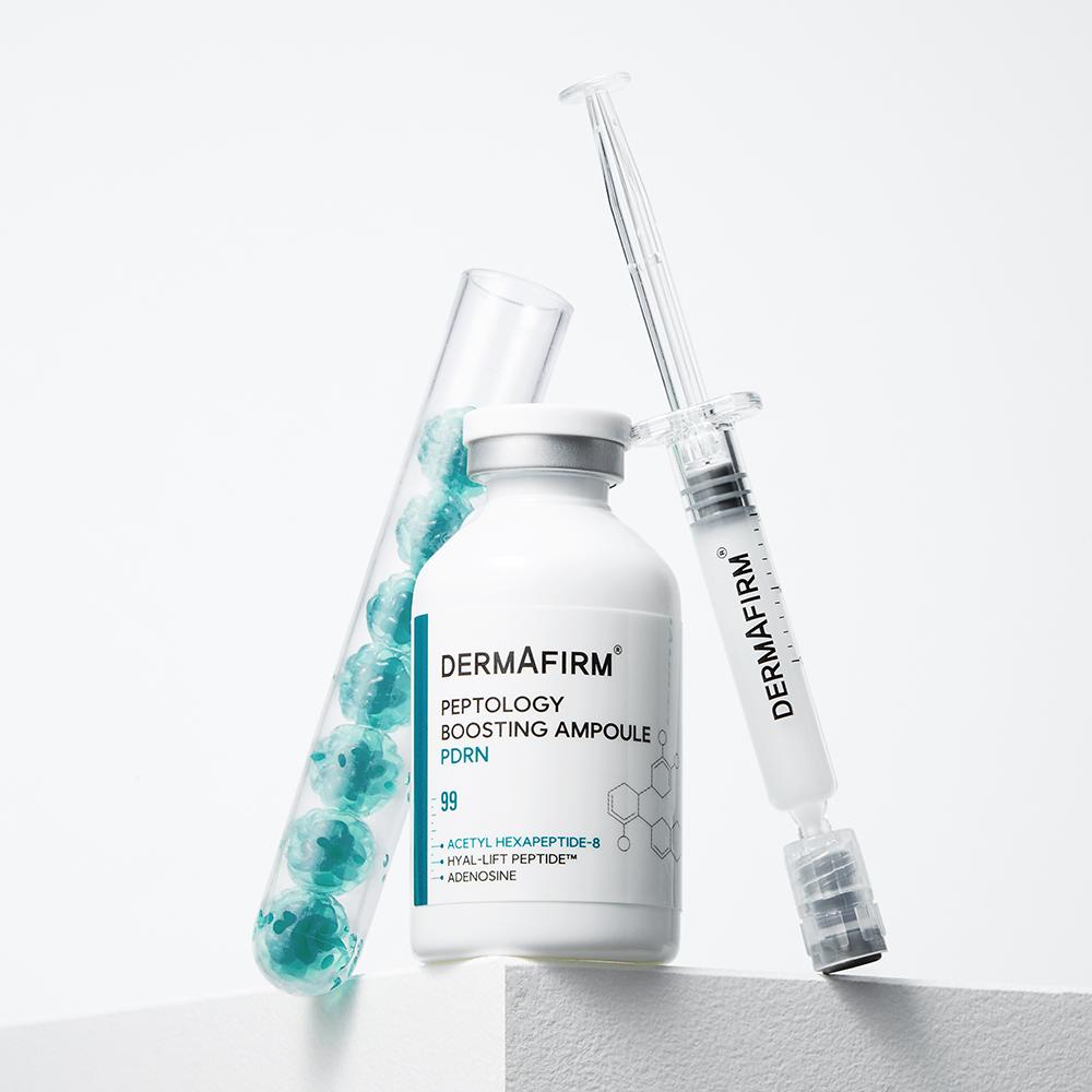 Derma Firm [huening Kai Pick Skin Volume] Derma Firm Peptiology Boosting Ampoule Pdrn 30ml Project  +30ml Refill 