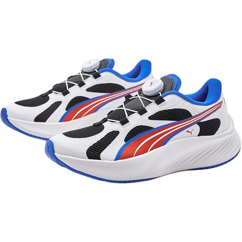 Puma Pounce Lite Disc Jr Comfortable Training Sprint Racing Durable Lightweight Shock Absorption Low Top Running Shoes Kids Sneaker 404329-01