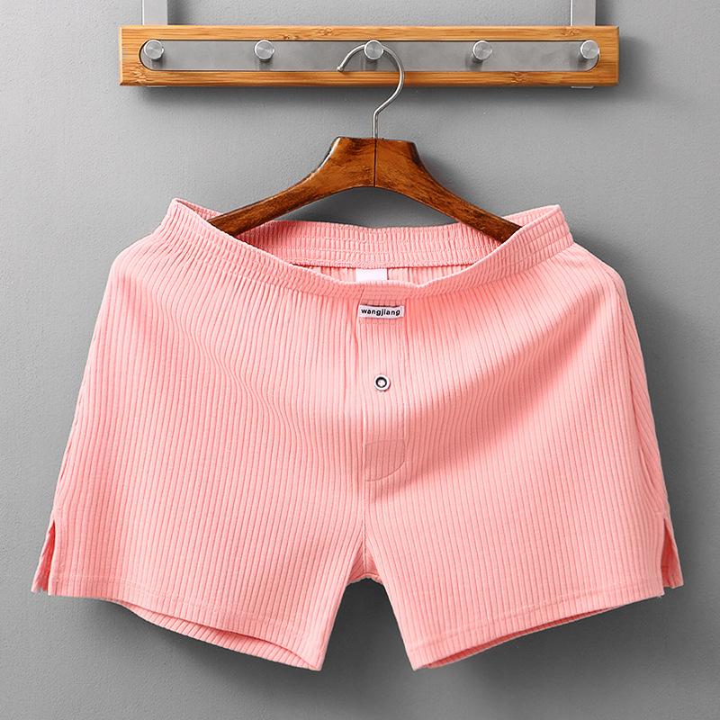 Large Size Men Spring and Summer Simple Thread Cotton Elastic Breathable Comfortable Loose Home Leggings