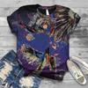 Women's Clothing Series New Summer 3D T-shirt Printed Round Neck Summer Women's T-shirt