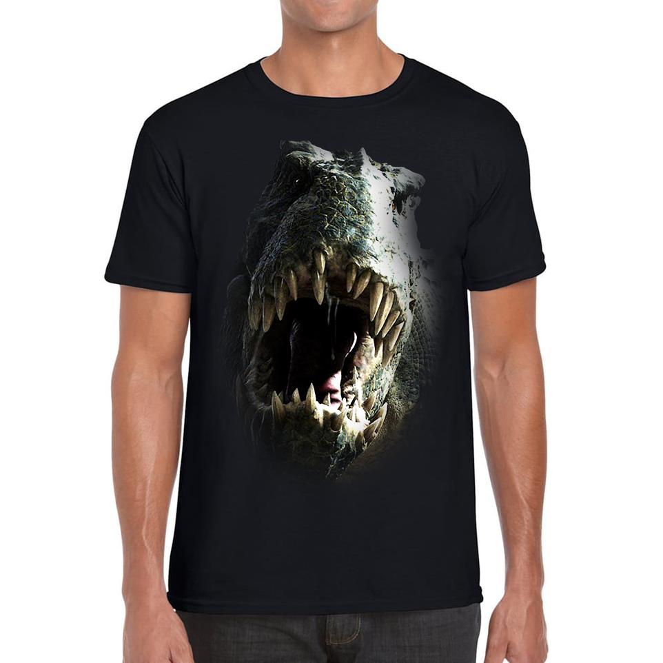 Tyrannosaurus T-rex Roaring Face Unisex Mens T Shirt Womens Tops Tees 2XL