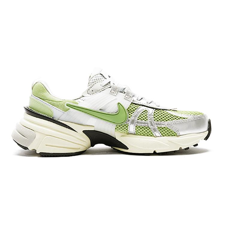 Nike V2K Run Dämpfung Rutschfest Atmungsaktiv Niedrig geschnitten Freizeit Laufschuhe Damen Grün Silber FD0736-100(Team15-)
