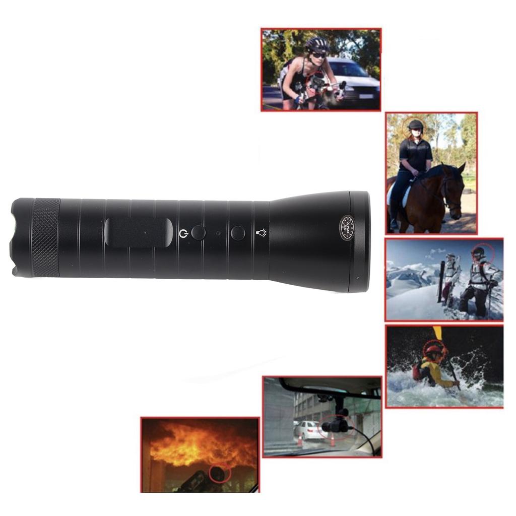 Mini Sport Action Kamera Taschenlampe Styling 1920x1080 120 Grad Wasserdicht für Outdoor-Fahrten