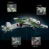 UK Military WW2 De Havilland Mosquito Air Fighter Building Block Set Light Battle Bomber High-tech Block Bricks Set For Children Toys  Playsets Kit
