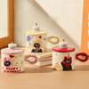 Cartoon cat Cute ceramic mug, couple water cup high-value gift box souvenir birthday gift breakfast cup
