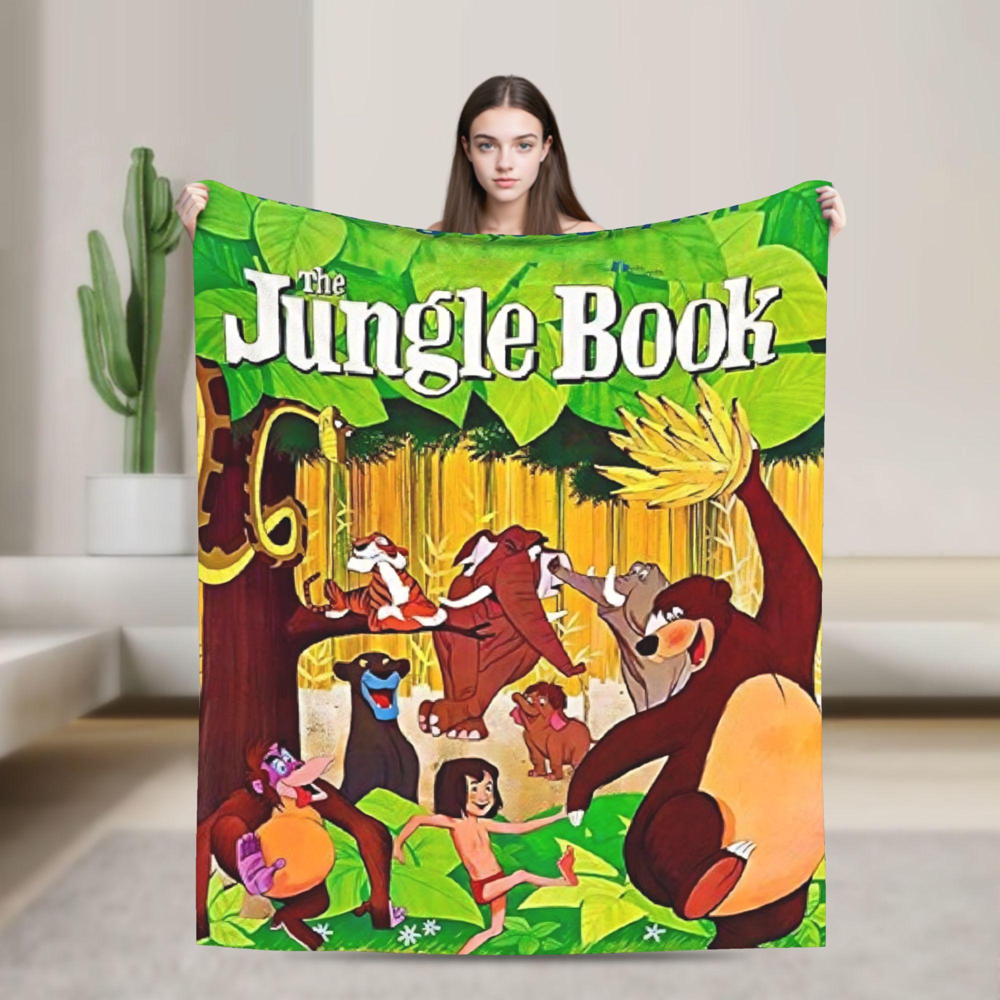 

The Jungle Book Super Soft Blankets Picnic Plush Bedding Throws Street Trend Bedroom Flannel Bedspread Sofa Bed Cover 75x90cm