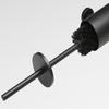 Wall Mounted Toilet Brush Toilet Bowl Brush, Toilet Brush with Holder Black, 304 Stainless Steel Black Toilet Brush Set