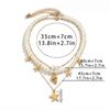 Mehrlagige Seestern Muschel Choker Halskette für Damen Trendschmuck Sommer Strandurlaub Halsaccessoires