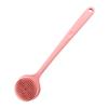 Premium Silicone Bath Brush - Soft Bristles, Long Handle, Double-Sided Back Scrubber
