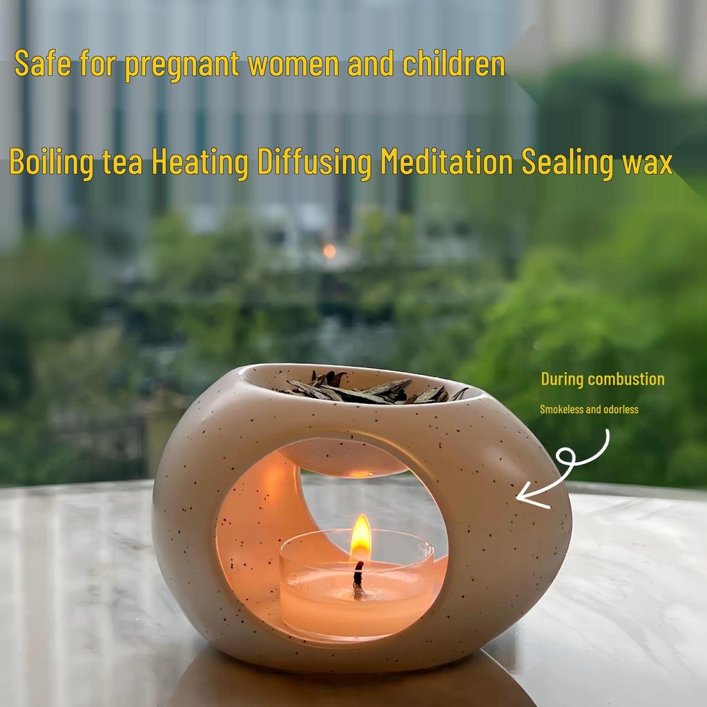 Natural Coconut Wax Tea Offering Candles: Smokeless, Odorless, Aromatherapy Enhancing, Ideal for Buddha Rituals and Home Atmosphere.