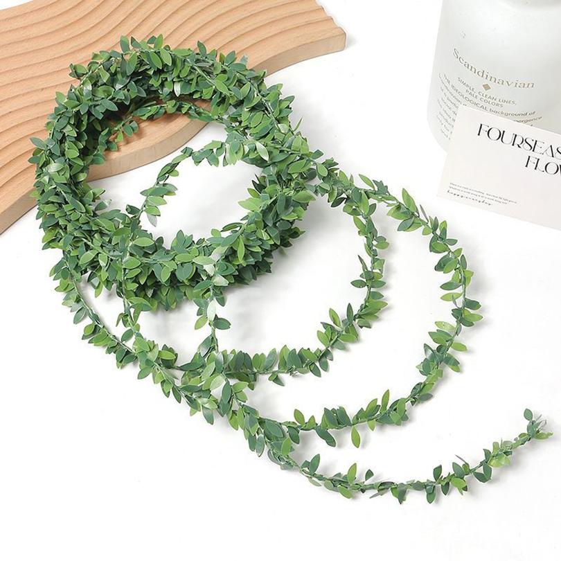 Artificial Ivy Wreath 7.5meter Plant Vine Fake Leaves Home Scene Decoration Wedding Outdoor Garden Festival DIY Gift Centerpiece