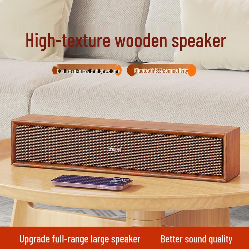 SADA V-191 Wooden Computer Speaker (Bluetooth/USB)