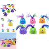 Funny Monster Toy With Big Eye For Children Purple Environmental Material