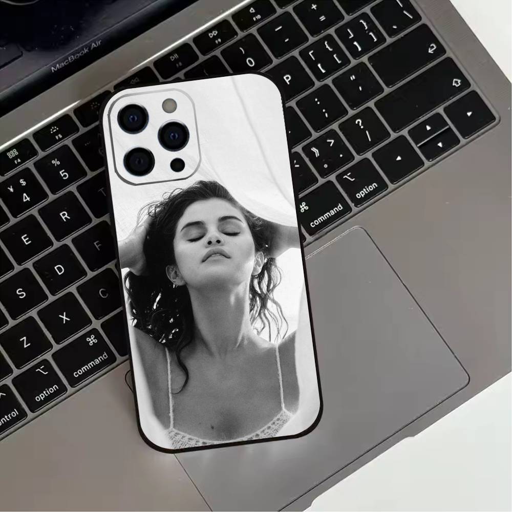 

Singer S-Selena Gomez Phone Case For iPhone 17,16,15,14,13,12,11 Plus,Pro Max,XS,Soft Silicone Black Cover iPhone14Plus