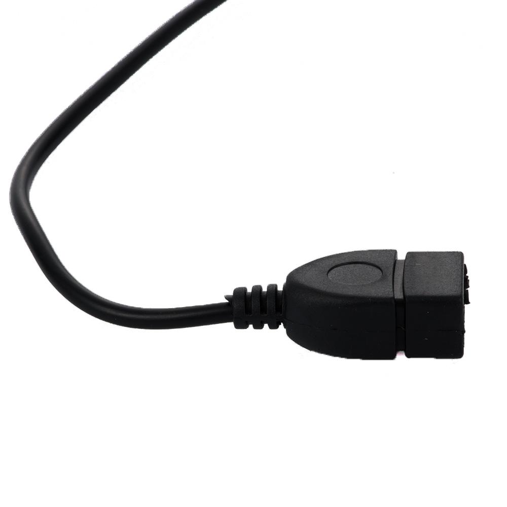12V 20cm Cord Type A Aux Plug Cable AUX Extension Audio Adapters 3.5mm To  USB 2.0 for Car MP3