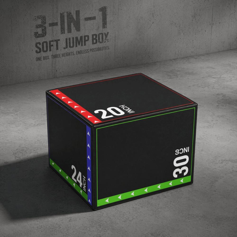 Scatola per Salti Portatile Antiurto 40*50*60cm Strumento per Allenamento Fitness Scatola per Salti Pliometrici Palestra di Casa