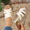 Sandales Plateforme Tailleuse à Bout Ouvert - Chaussures Épaisses Style Nouveau