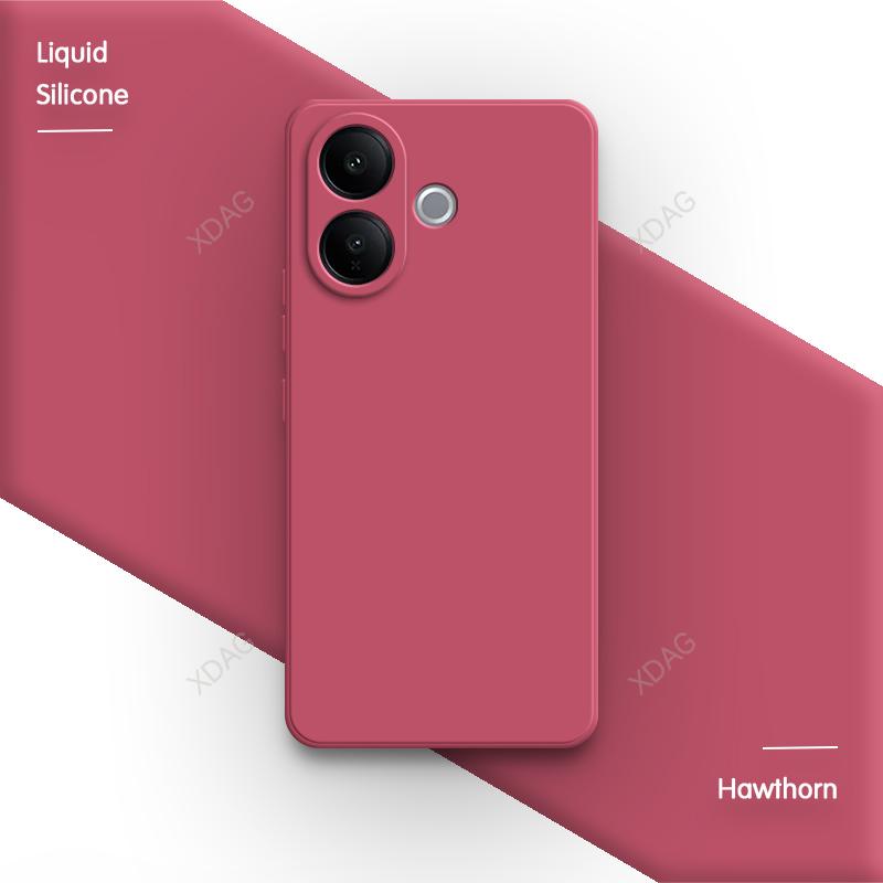 Basic Phone Case for VIVO V60 Lite 4G 5G V60Lite Liquid Silicone Soft Camera Protection Fashion High Qualtiy Original Back Cover