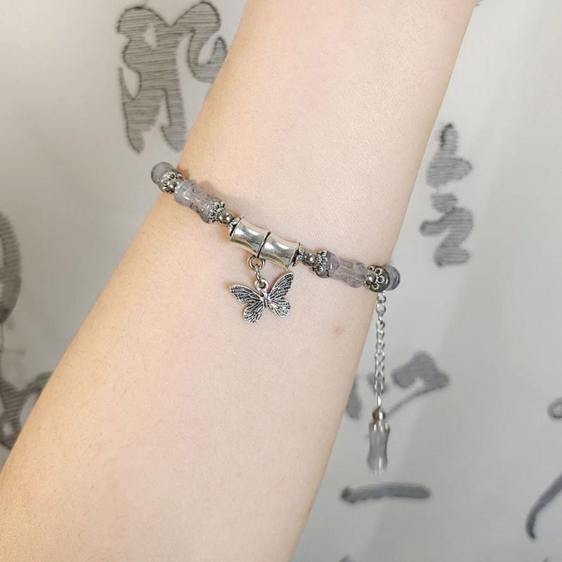 Elegant Bamboos Bead Bracelet with Oriental Charm and Vintage Appeal Portable for Daily Wear or Special Occasions