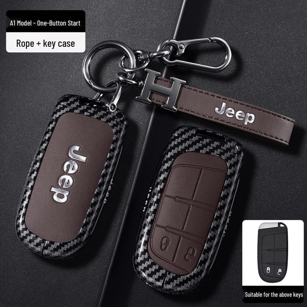 Jeep Key Case for Grand Cherokee, Renegade, Compass, Commander, and Cherokee