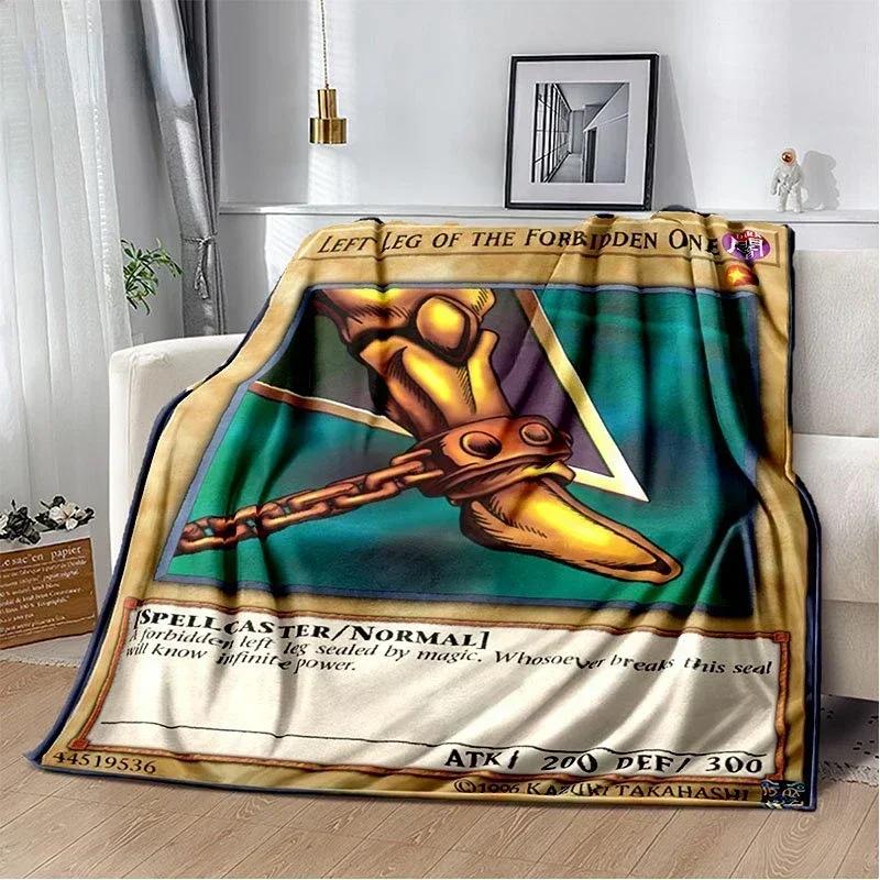 Anime Yu Gi Oh karciany koc do rzucania niebieskie oczy biały smok Anime Cartoon miękki pluszowy koc sypialnia narzuta Home Decor