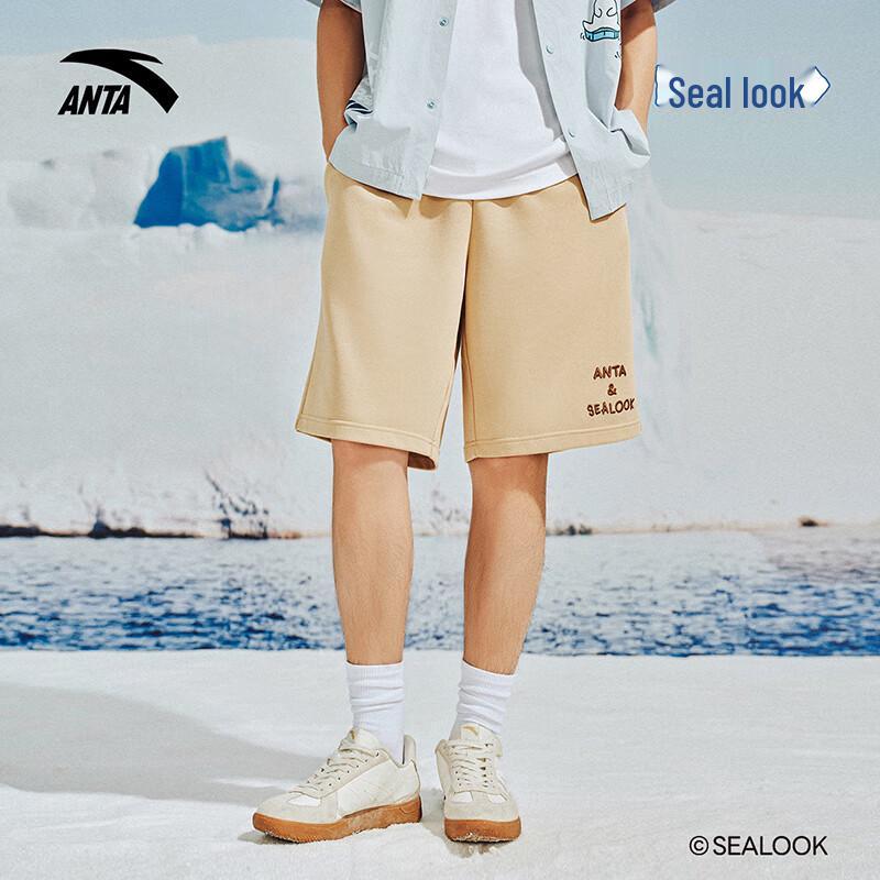 ANTA x Seal Look Look Men s Knit Casual Shorts M