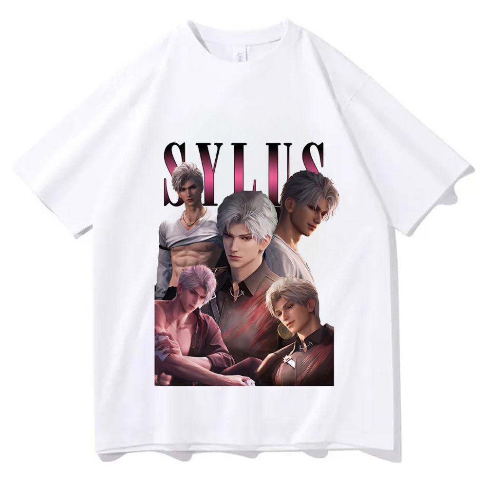 

Love and Deepspace Shirt Vintage Korean Clothes Women Breathable Classic University Top Tees 2000s Pastel Graphic Streetwear M