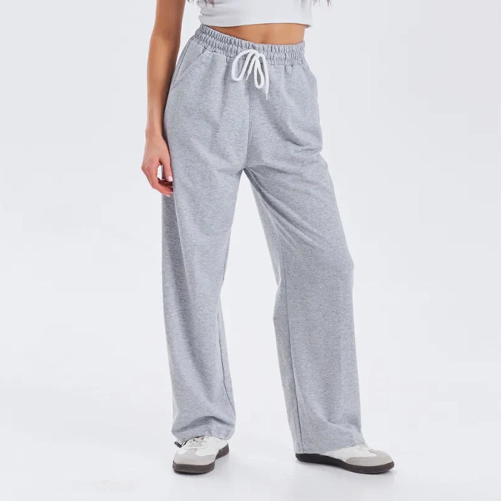 

Женские брюки Модные повседневные брюки Однотонные брюки на кулиске XL