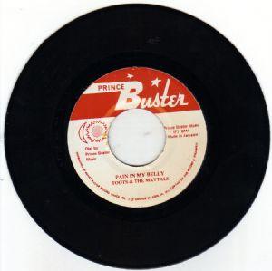 

7inch Record TOOTS THE MAYTALS Pain In My Belly Treating Me Bad NONE Prince Buster Jamaica Reggae Ska Dub Used
