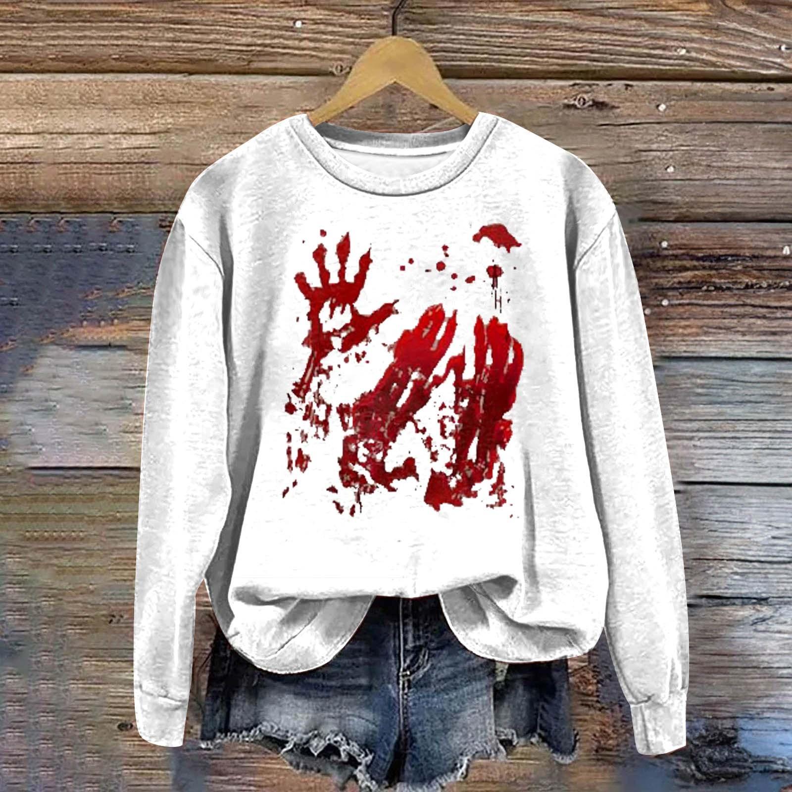 

Свитшоты с графическим принтом для женщин, толстовка с саркастическим юмором на Хэллоуин, мягкий напечатанный нарядный свитшот на молнии для женщин L