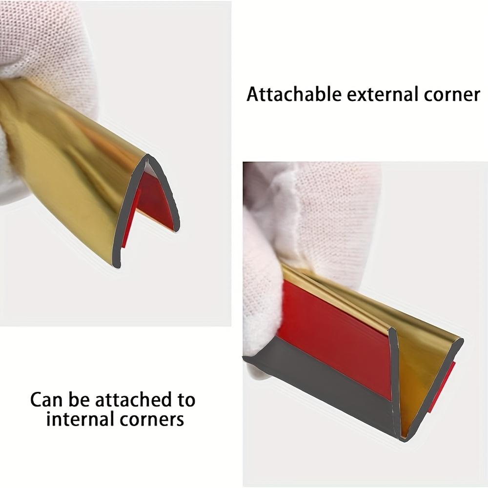 Self - adhesive Wall Corner Decorative Strip PVC Tape Ideal for Home Decoration Protects Against Knocks on Furniture Edges