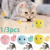 Smart Cat Toys Interactive Ball Plush Electric Catnip Training Toy Kitten Touch Sounding Pet Product Squeak Toy Ball Supplies