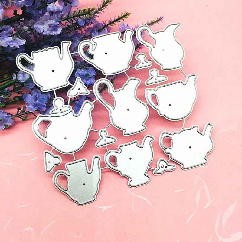 Tea Pot Metal Cutting Dies Photo Album Journal Diary Decoration Accessory