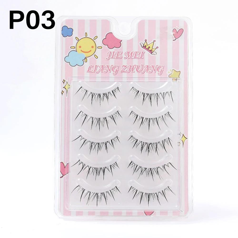 

5 пар ресниц манга натуральные длинные 3D норковые ресницы пушистые объемные норковые накладные ресницы без жестокости тонкие ресницы для макияжа Cilios