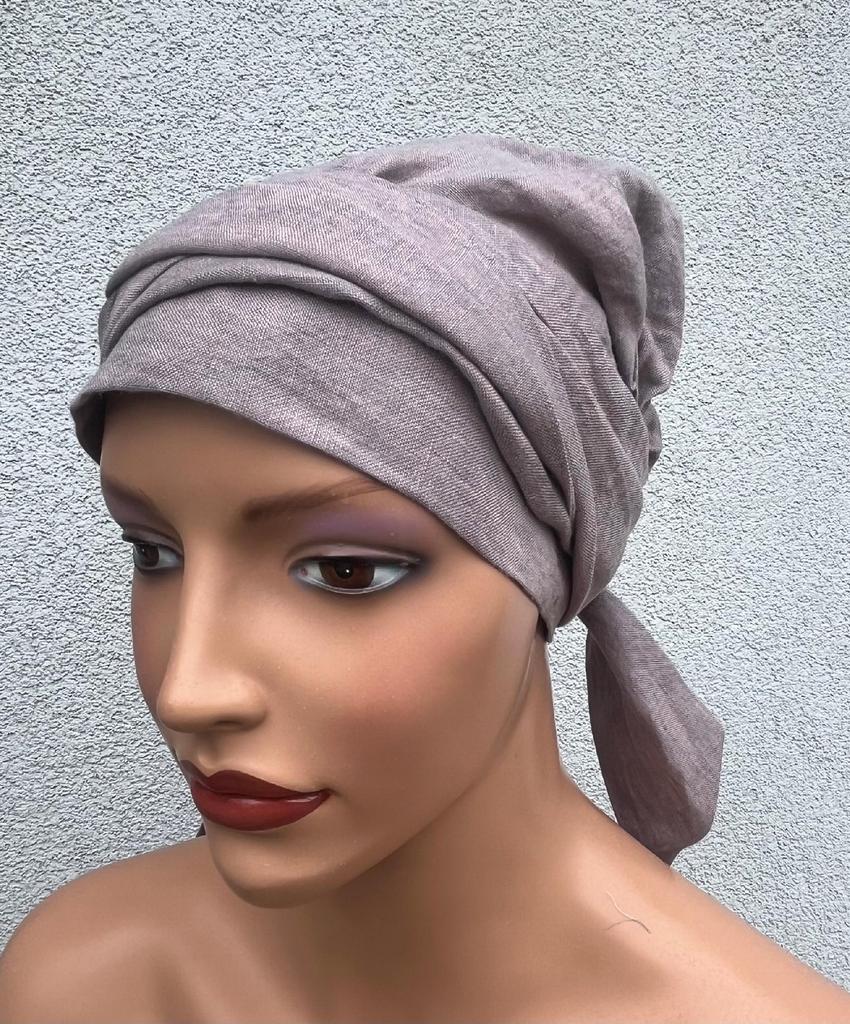 Lara -20 Linen Headscarf Turban for Summer, Even After Chemotherapy