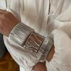 New Punk Multilayer Metal Wires Strings Bracelets Bangles For Women Vintage Exaggerated Gold Color Wide Cuff Bangles Jewelry