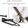 Deer Mount Hanger European Mount Skull Hangers Wall Mount Bracket Kit Black Skull Hooker With Easy Installation Kits For Indoor