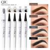 QIC Qini Color Four-pronged Liquid Eyebrow Pencil, Waterproof and Sweat-proof, Makeup-free Eyebrows Full Hosting