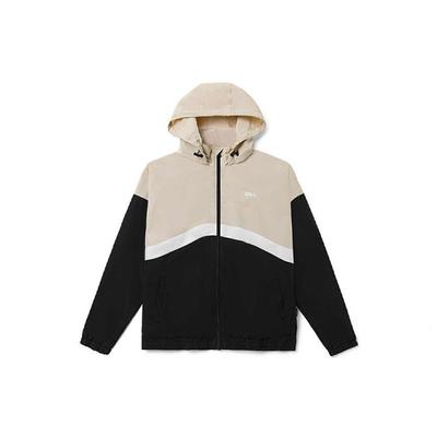 Color-Block Zip-Up Casual Hooded Jacket Men Outerwear Oatmeal VN0A5H8X2N1