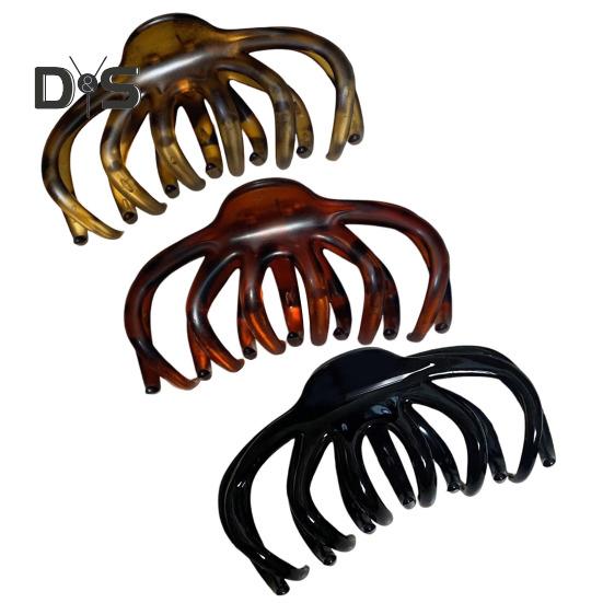 3/4Pcs Hair Claw Octopus Design Anti-slip Teeth Strong Grip Hair Clip Back Head Bath Hair Barrette Hair Accessory