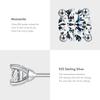 Modian Moissanite 1CT 2CT D Color VVS1 EX Luxury Stud Earrings 925 Sterling Silver Sparkling Earrings For Women Wedding Jewelry