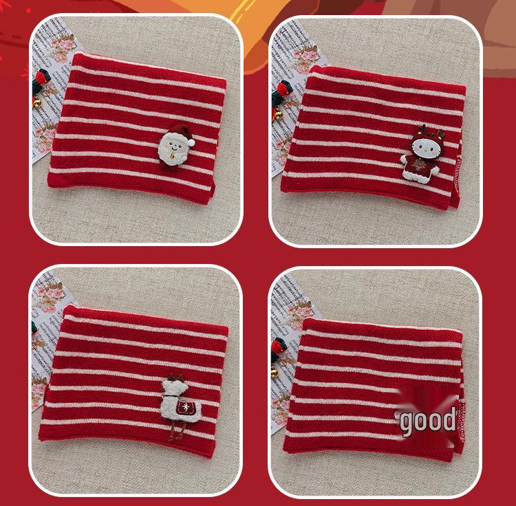 Children's 2025 Winter Red Scarf: Warm, Windproof Neck Gaiter for Girls - Cute and Protective