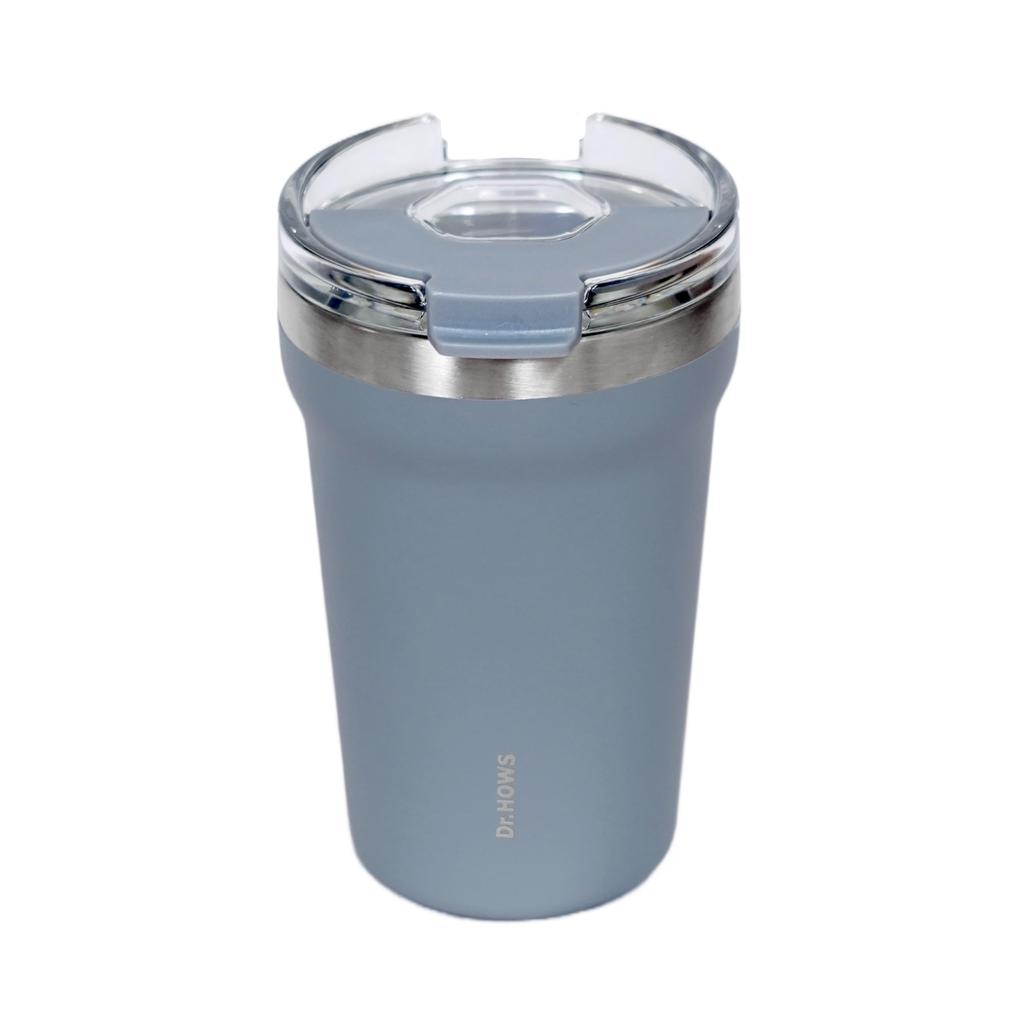 Japan Limited Stainless Steel Insulating Water Bottle Korean Stylish Tumbler 354ml Straw Usable Lid Included Dr.HOWS (Doctor House) Cold/Heat (Gray)
