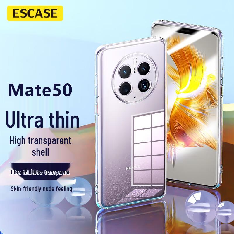 ESCASE Slim Transparent Anti-Drop Phone Case for Huawei