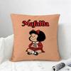 Comic Mafalda Cushion Cover Natural Linen Pillowcase Set AllinOne Decor for Sofa Bedroom  Chair