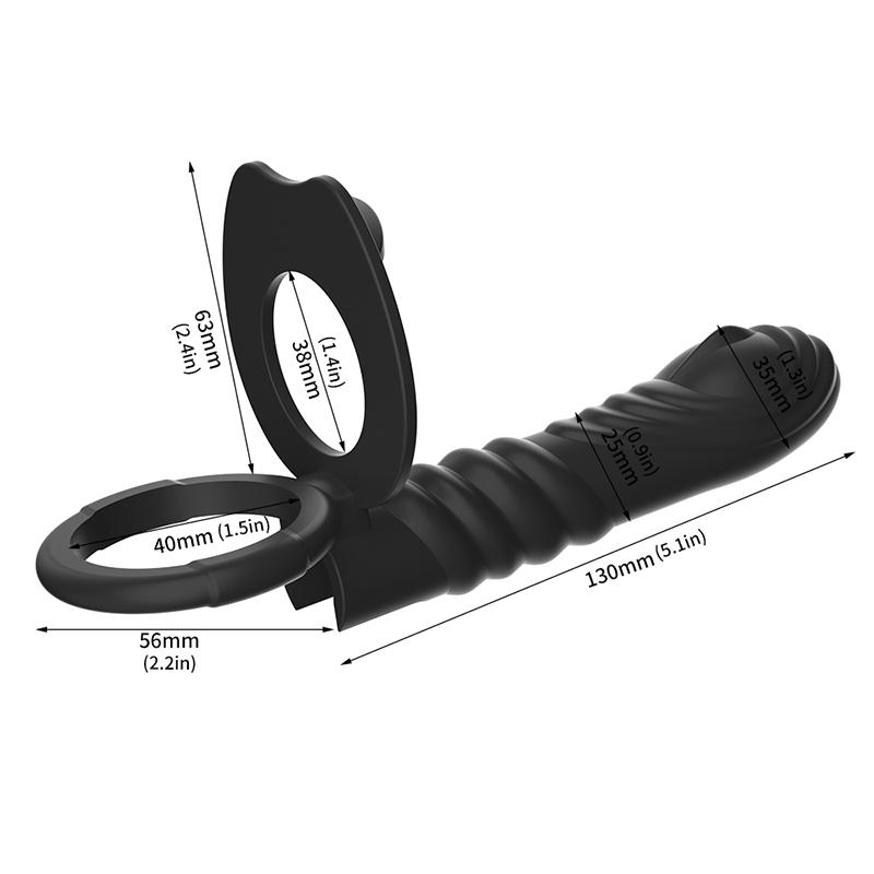 Double Penetration Penis Dildos Vibrators Prostate Massager For Women Men Anal Beads Butt Plug Sex Ring G Spot Massage Vagina