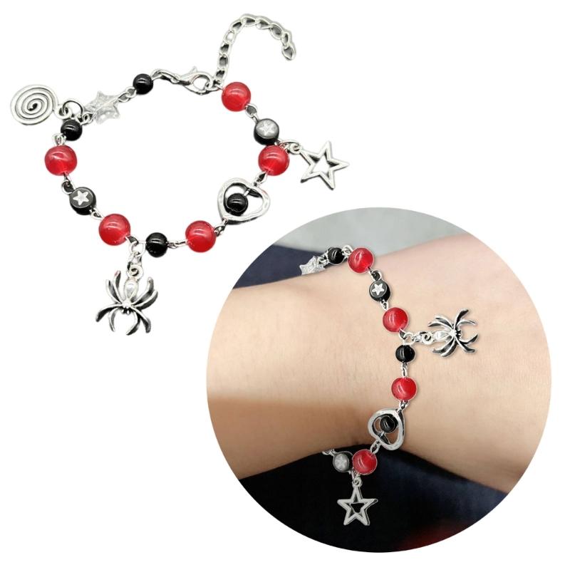 Handmade Beaded Bracelet with Unique Star Shape Eye catching and Stylish Pendant Beaded Bracelet Chic Hand Chain Decors