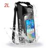 2L Schwimm-PVC-Packung Trockentasche Touchscreen Outdoor Wasserdichte Schulter-Kajak-Taschen Trekking Driften Rafting Surfen Bootsfahrt Tasche