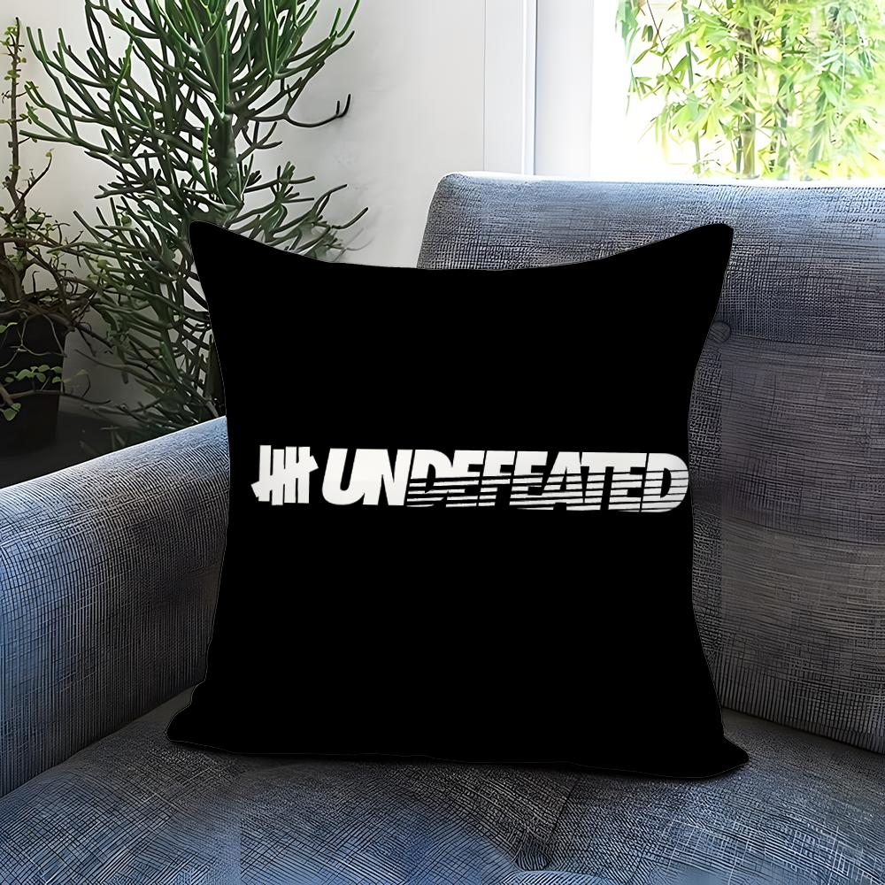 U-Undefeated Trend Cushion Cover Comfortable Reversible Pillow Cover Ideal for Car Sofa Bedroom & Beyond